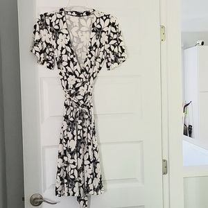 Ann Taylor Black and White Mini Dress